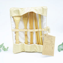 Bamboo Cutlery Set with Straw and Chopsticks