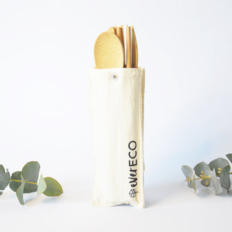 Bamboo Reusable Cutlery Set with Chopsticks