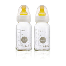 Hevea Glass Baby Bottles - 120ml 2 pack (0-3 months)