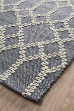 Ramo Tribal Trellis Rug Rustic Blue