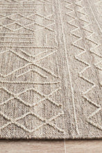 Isha Stitch Woven Rug Natural