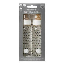 Hevea Glass Baby Bottles - 240ml 2 pack (3-24 months)