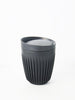 Charcoal 8oz reusable husk coffee mug
