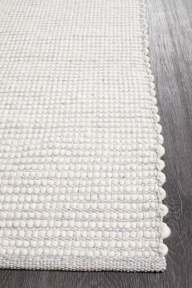 Premium Stunning Soft Wool Grey Rug