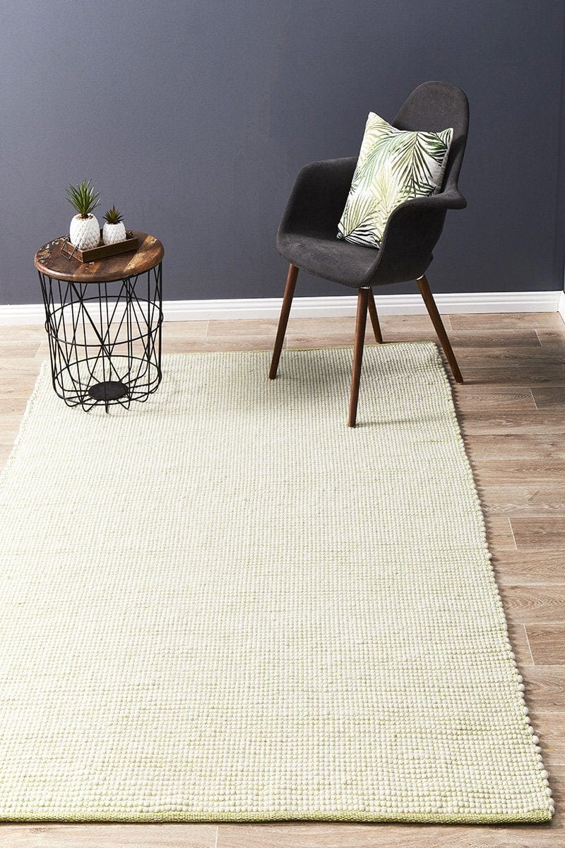 Evoke  Stunning Wool Pistachio Rug