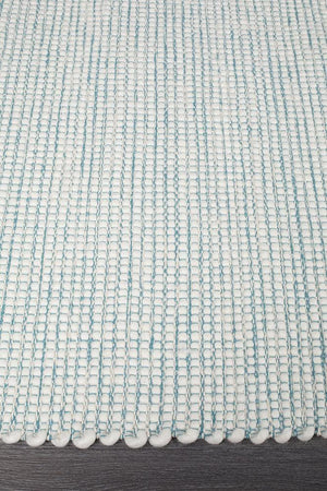 Premium Stunning Soft Wool Turquoise Rug