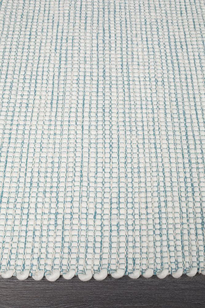 Premium Stunning Soft Wool Turquoise Rug