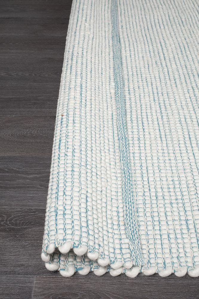 Premium Stunning Soft Wool Turquoise Rug