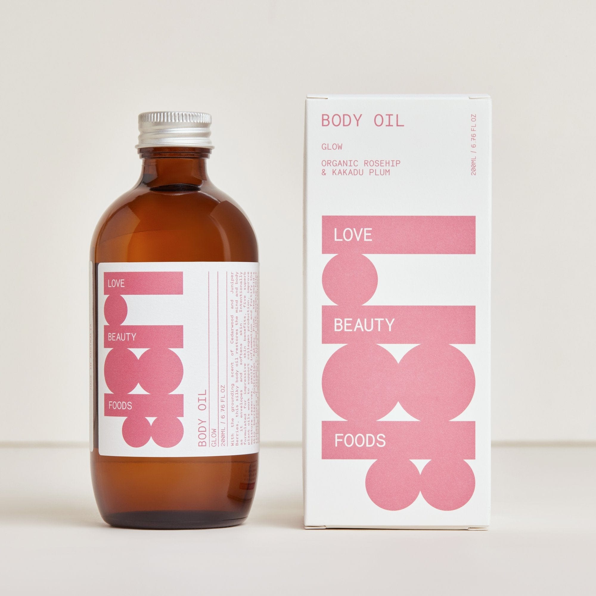 Glow Body Oil with Organic Rosehip & Kakadu Plum 200ml