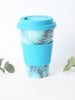 430ml Reusable Bamboo Travel Coffee Mug - Palms
