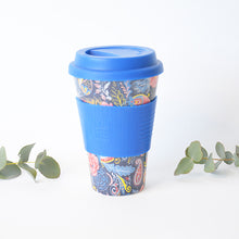 430ml Reusable Bamboo Travel Coffee Mug - Paisley
