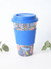430ml Reusable Bamboo Travel Coffee Mug - Paisley