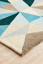 Atic Pure Wool 901 Turquoise Runner Rug