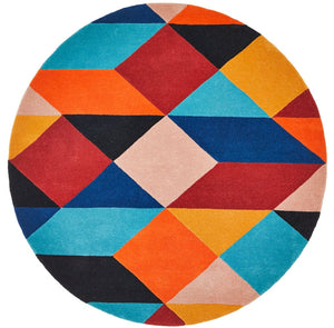 Atic Pure Wool 904 Sunset Round Rug