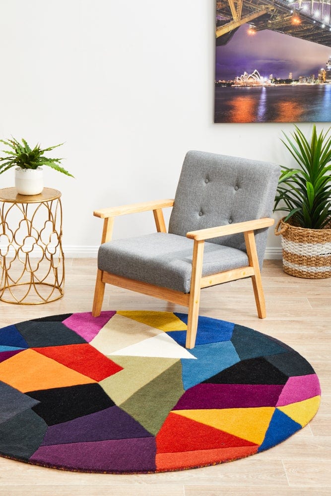 Atic Pure Wool 906 Crayon Round Rug