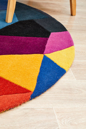 Atic Pure Wool 906 Crayon Round Rug