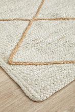 Tulum 222 White Runner Rug