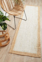 Byron 333 White Natural Runner Rug