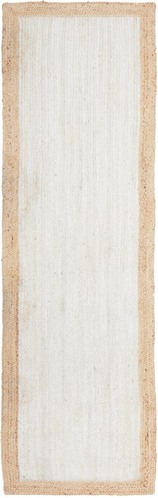 Byron 333 White Natural Runner Rug