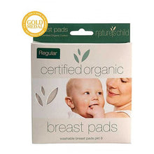 Organic Cotton Washable Breast Pads - 6 Pack Regular