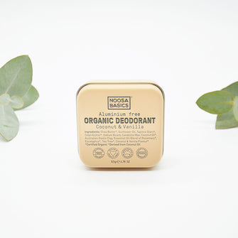 Noosa Basics Organic Deodorant - Coconut & Vanilla 50g