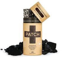 Patch Activated Charcoal Biodegradable Bandages - Tube of 25
