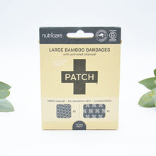 Patch Activated Charcoal Biodegradable Bandages - Large pack of 10