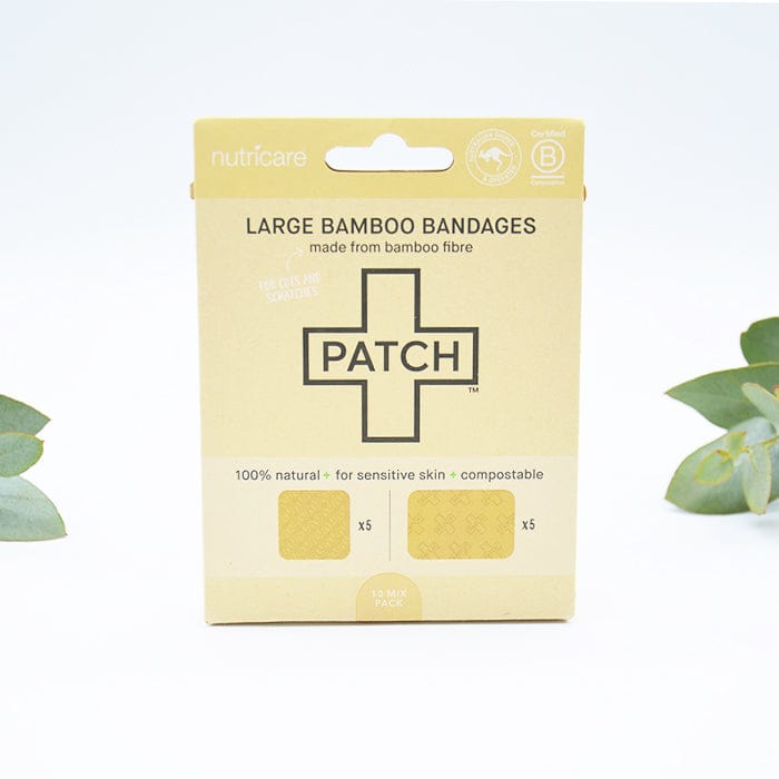Patch Natural Biodegradable Bandages - Large pack of 10