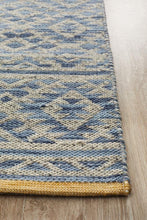 Harvey Handwoven Natural Blue Rug