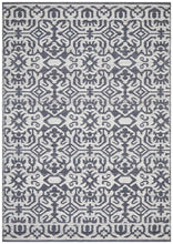 Kian Handwoven Natural Silver Navy Rug