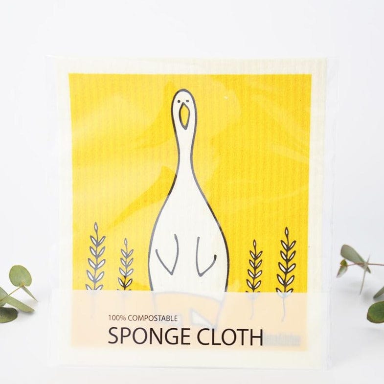 RetroKitchen compostable sponge cloth duck