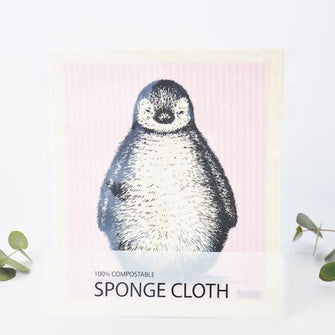 Compostable Kitchen Sponge Cloth Penguin