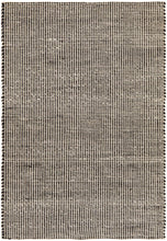 Navia Flat Weave Black Wool Rug