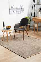 Navia Flat Weave rown Wool Rug