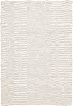 Navia Flat Weave White Wool Rug