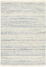 Navia Flat Weave Blue Wool Rug