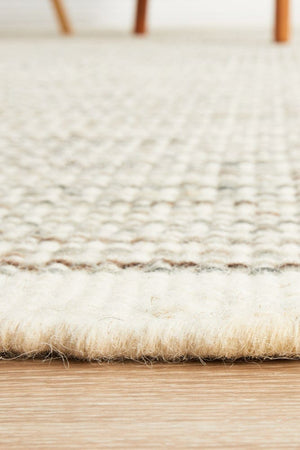 Navia Flat Weave Natural Wool Rug