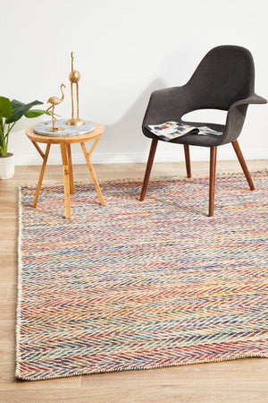 Navia Flat Weave Multi Wool Rug