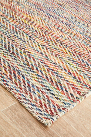 Navia Flat Weave Multi Wool Rug