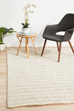 Navia Flat Weave Grey Wool Rug