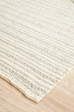Navia Flat Weave Grey Wool Rug
