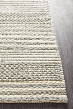 Navia Flat Weave Silver Wool Rug