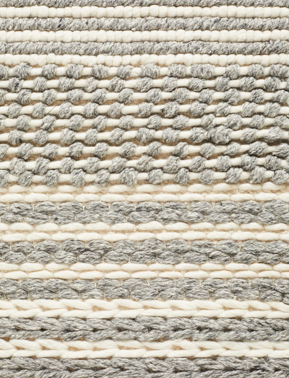 Navia Flat Weave Silver Wool Rug