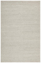 Leka Woven Wool Rug Grey White